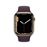 Apple Watch S7 45 mm LTE Caja de acero inoxidable Oro y correa deportiva cereza oscuro