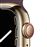 Apple Watch S7 45 mm LTE Caja de acero inoxidable Oro y correa deportiva cereza oscuro