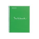 Libreta Miquelrius A4 80 Hojas Cuadriculada Emotions Verde