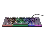 Teclado gaming Trust GXT 867 Acira mecánico con cable, iluminación RGB