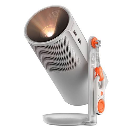Mini proyector - Xgimi MoGo 4, 1920x1080, 25.000 h, Full-HD, 450 lúmenes ISO, 2,5 horas de batería, 65 W, Gris
