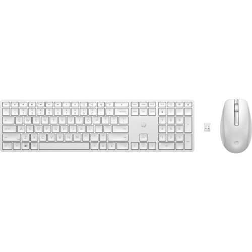 Hp Blanco Combo Teclado + Ratón Inalámbricos 650