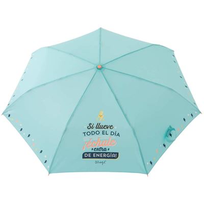 Mr Wonderful Paraguas Mediano – Si llueve todo el día ¡échale extra de energía! - Para decorar Los mejores precios | Fnac