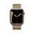 Apple Watch S7 45 mm LTE Caja de acero inoxidable Oro y pulsera Milanese Loop Oro