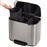 Cubo de basura Brabantia Bo Pedal 3 x 11 L Acero inoxidable_1