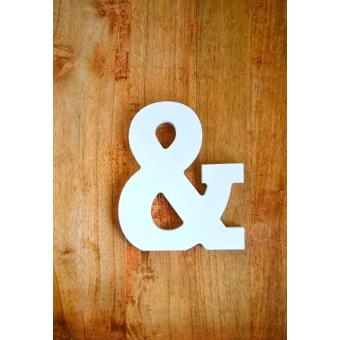 Letra & madera blanca - 1