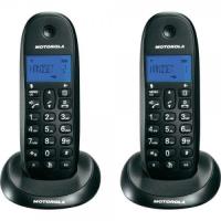 Teléfono inalámbrico Motorola C1001L Duo Negro Dect