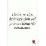 De los modos de integracion del pronunciamiento estudiantil