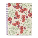 Cuaderno Miquelrius A4 80 Hojas Cuadrícula 90g Entredos Papaver Rhoedas