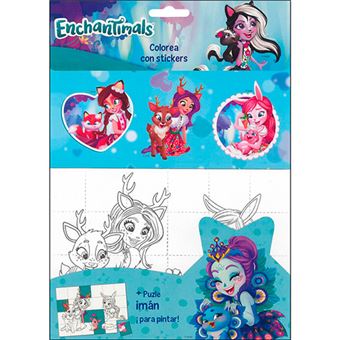 Enchantimals - Colorea con stickers - 1