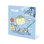 Cuaderno Milan Con Adhesivos Para Colorear 'blue Odissey'