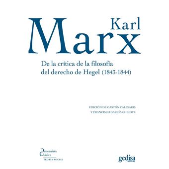 De la crítica de la filosofía del derecho de Hegel (1843-184