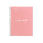 Libreta Miquelrius A4 80 Hojas Cuadriculada Emotions Rosa