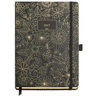Agenda 2017 Miquelrius Plus Floral negro - 1
