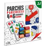 Parchís cayro para 4 y 6 jugadores con accesorios