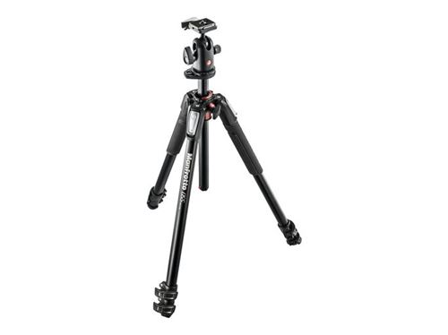 Manfrotto - Kit Trípode 055 3 Secciones Con Rótula 3 Way - Aluminio