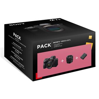 Pack Fnac Cámara EVIL Sony ILCE-7 Mark IV Body + Objetivo FE 28-60mm + 50mm + Batería extra