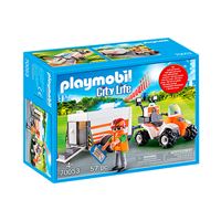 Playmobil City Life Quad de rescate con remolque