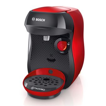 Cafetera de cápsulas Bosch Tassimo Happy Negro/Rojo - Comprar en Fnac