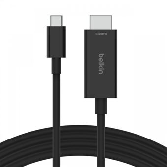 Cable adaptador Belkin USB-C a HDMI 2.1 2m Negro