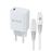 Pack Muvit for change Cargador de pared Tipo C PD 25W + Cable de carga tipo C a tipo C 3A 1m Blanco