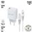 Pack Muvit for change Cargador de pared Tipo C PD 25W + Cable de carga tipo C a tipo C 3A 1m Blanco