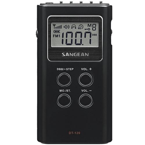 Radio Portátil Sangean DT-120 AM/FM Negro - Radio - Los mejores