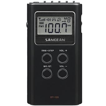 Radio Portátil Sangean DT-120 AM/FM Negro