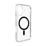Funda de Silicona TPU+PC con MagSafe Puro Lite Mag Transparente y negro para iPhone 17