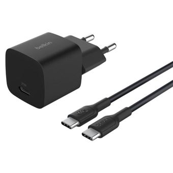 Cargador de pared Belkin BoostCharge USB-C Power Delivery 25W Negro