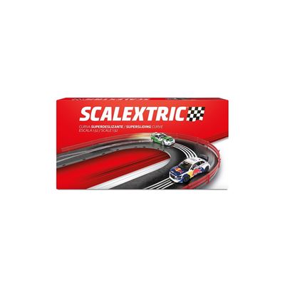Conjunto pista curva superdeslizante scalextric