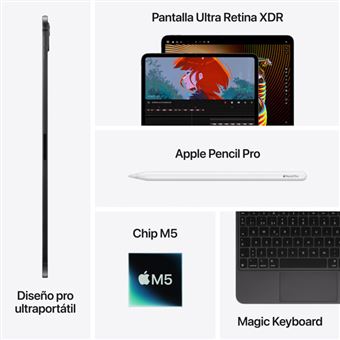 Apple iPad Pro 2025 11'' M5 512GB Wi-Fi Negro espacial - Tablet | Fnac