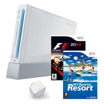 Wii Blanca + F1 + Wii Sport Resort + Wii Motion plus