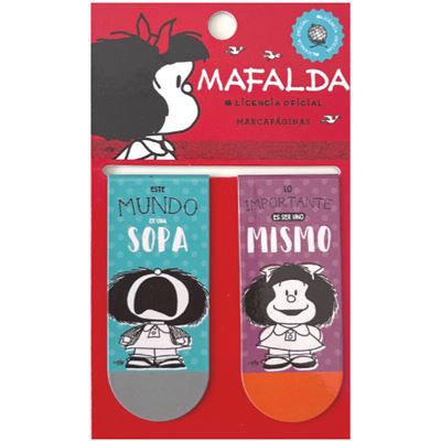 MAFALDA Kit Accesorios Lectura Mafalda, Marcador Libro Luz / Zings