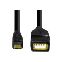 Hama 078426 Adaptador de USB Hembra a Micro USB de tipo B