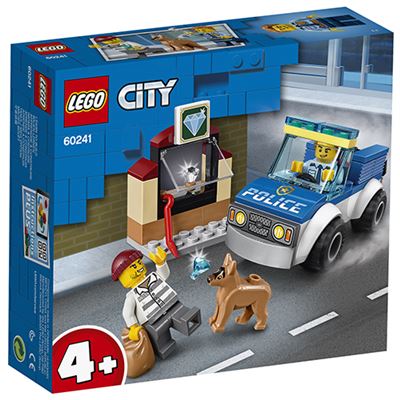 Juguete De Policía unidad canina lego city set incluye coche agente y perro escenario joyería 60241 edad 4 67
