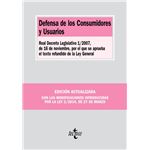 Defensa de los Consumidores y Usuarios. Real Decreto Legislativo 1/2007, de 16 de noviembre, por el que se aprueba el texto refundido de la Ley General