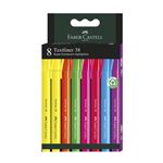 Faber Castell Pack 8 Marcadores Textliner 38 - Varios Modelos