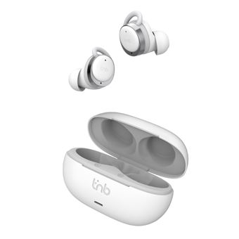 Auriculares deportivos Bluetooth T'nB Energy Buds True Wireless Blanco