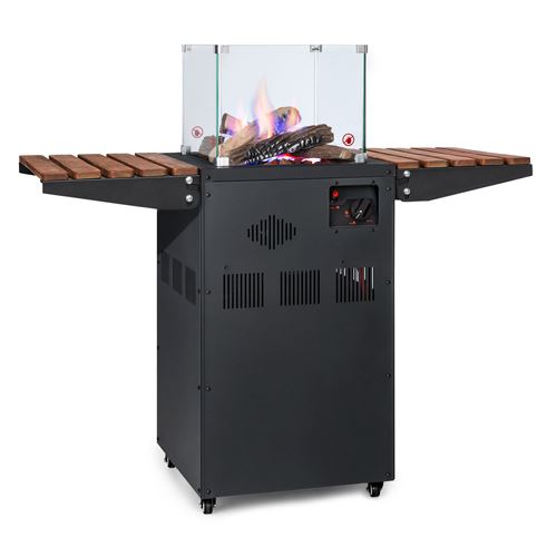 Blumfeldt - Flagranti Plus radiateur à gaz 8kW tables d'appoint inox