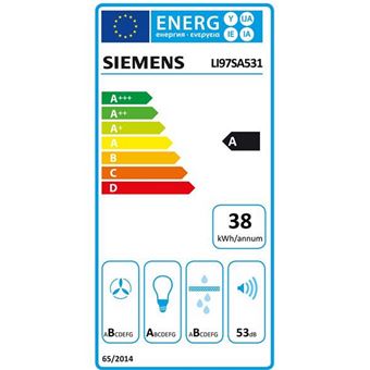 siemens - hotte télescopique 90cm 729 m3/h silver - li97sa531