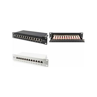 DIGITUS Panneau de brassage 10 Cat 6A blindé 12 ports 1U Accessoire réseau Achat prix