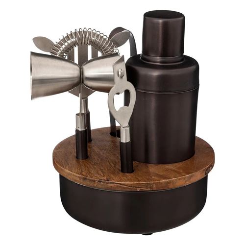 Non Communiqué Noir Secret De Gourmet - Coffret Cocktail 6 Pièces "Manguier" 21Cm