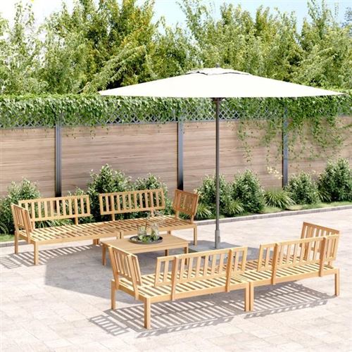 Vidaxl - Set Divano Pallet Da Giardino 5 Pz In Legno Massello Di Acacia