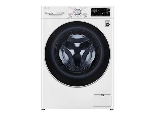 LG F94V31Whsa - Machine À Laver - WiFi - Largeur : 60 Cm - Profondeur : 62 Cm - Hauteur : 85 Cm - Chargement Frontal - 68 Litres - 9 Kg - 1400 Tours/Min - Blanc
