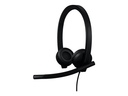 Logitech H570e - Headset - op oor - met bekabeling - USB-C - gecertificeerd voor Microsoft Teams