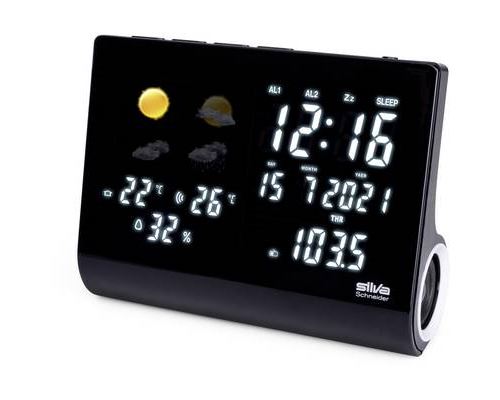 Silva Schneider UR-WS 1500 Radiowecker UKW Akku-Ladefunktion, Weckfunktion Schwarz