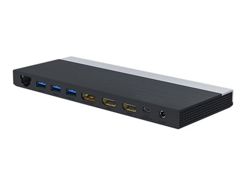 DLH Energy - Station d'accueil - USB-C 3.2 Gen 1 - 2 x HDMI, DP - 1GbE - 130 Watt