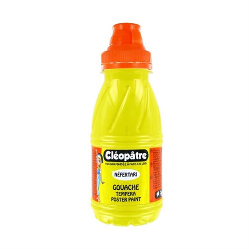 Peinture gouache Néfertari - Jaune primaire - 250 ml - Cléopâtre