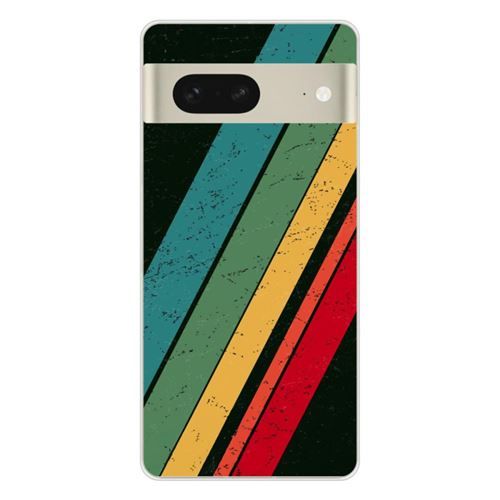 Coque en silicone imprimée compatible Google Pixel 7 Grunge